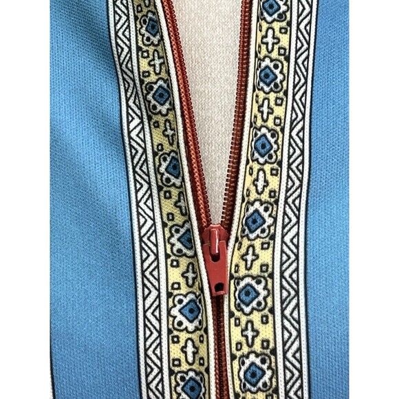 VTG 60s Fashion Nancy Greer NY Shirt Waist Dress A Line Moroccan Print Sz 16 - Picture 6 of 16